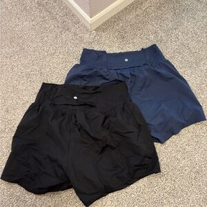 HALARA Women's Black and Navy Athletic Shorts-NWOT